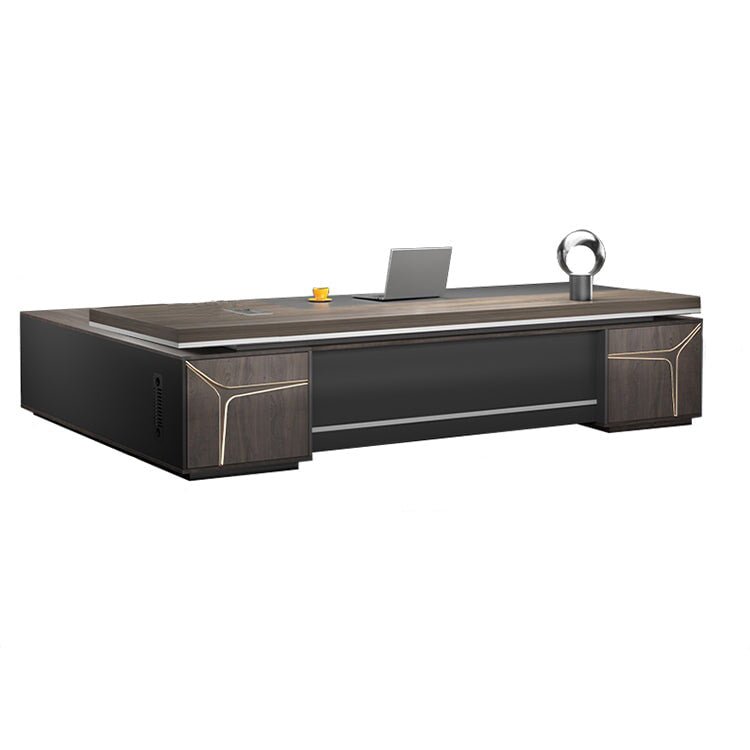 Luxurious Corne wood Boss Desk - Maoters