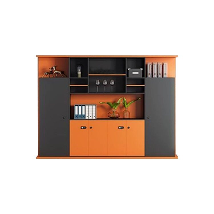 Luxury Orange Lacquer Office Desk - Maoters