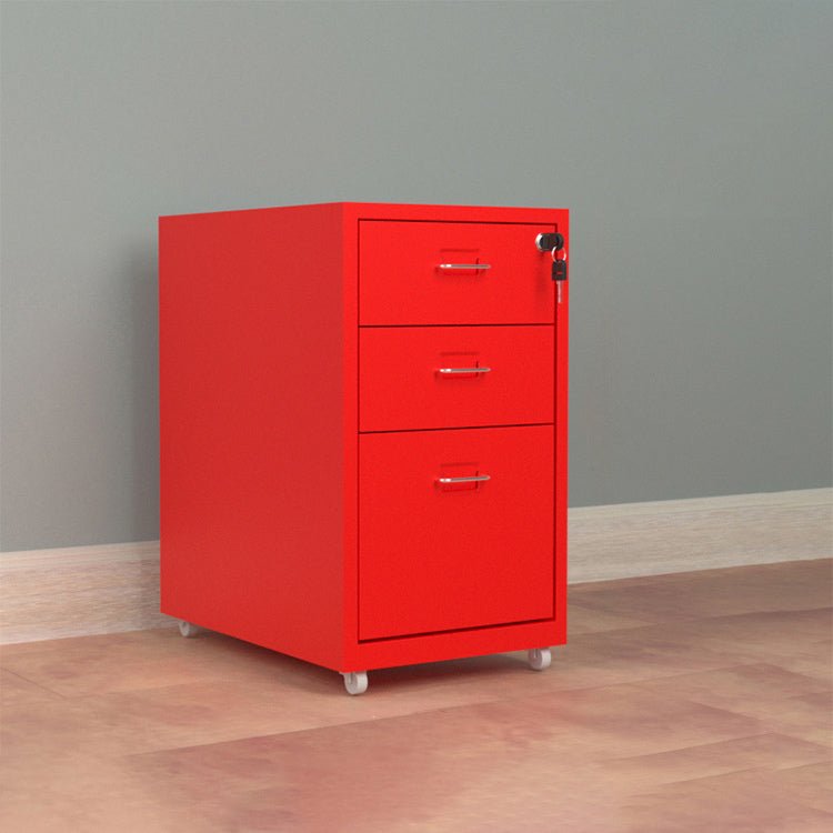 Metal Office Cabinet with Lockable Drawers - Maoters