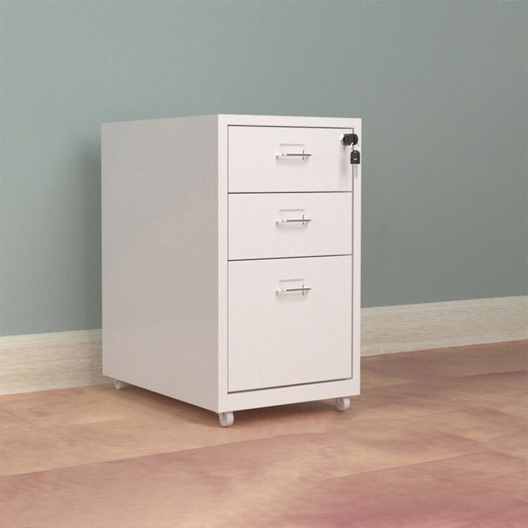 Metal Office Cabinet with Lockable Drawers - Maoters