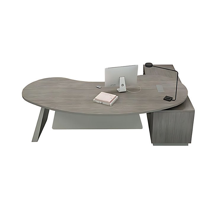 Minimalist Arc - Shaped CEO Desk - Maoters - Maoters