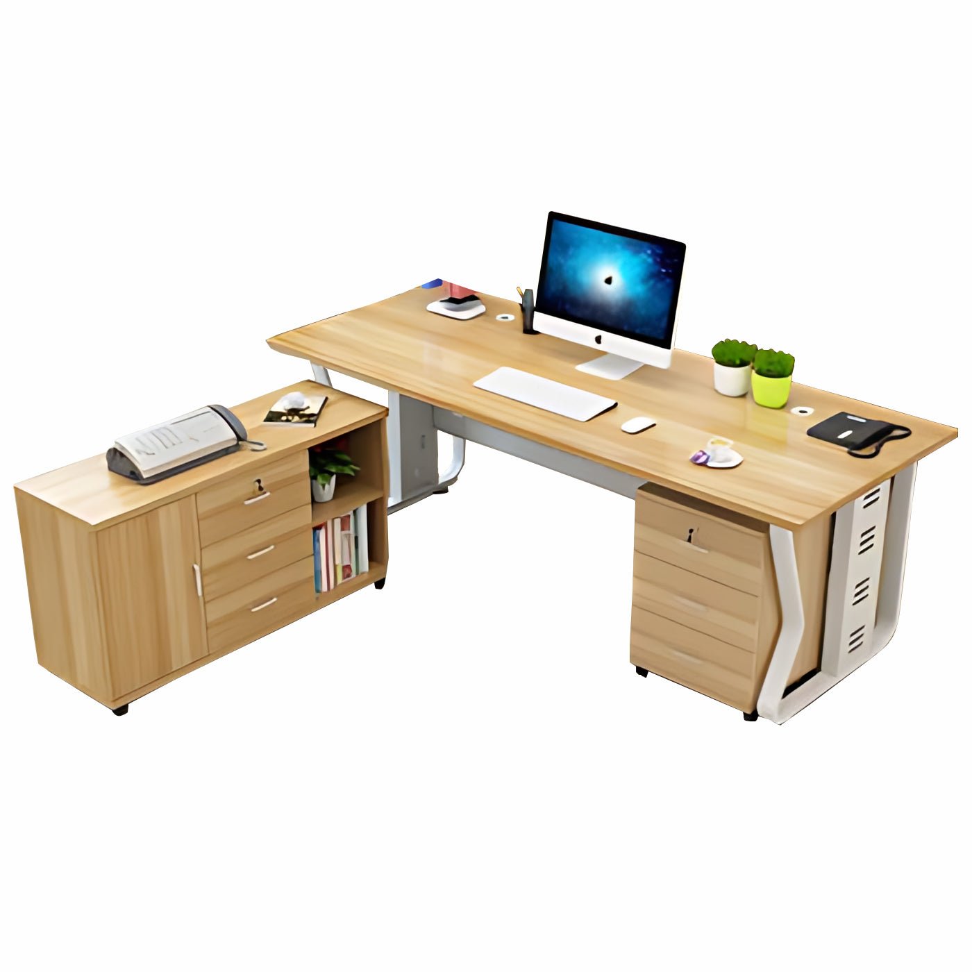 Minimalist Modern Solo Executive Office Desk - Maoters - Maoters