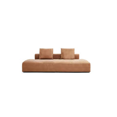 Minimalist Sectional Couch Brown Sofa - Maoters