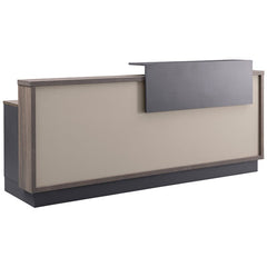 Minimalist Wood Paneled Reception Desk - Maoters