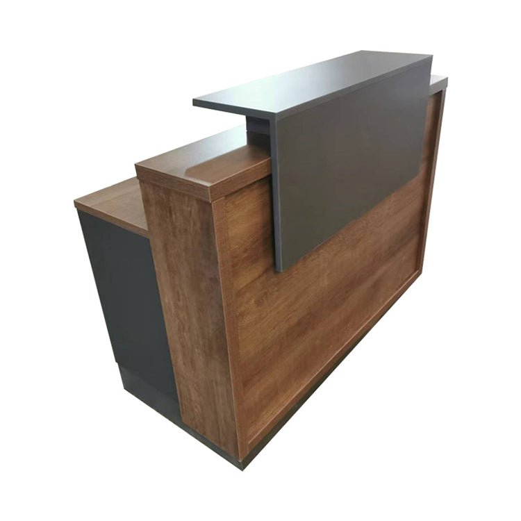 Minimalist Wood Paneled Reception Desk - Maoters