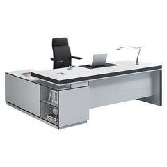 Modern and White Presidential Office Desk - Maoters