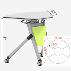 Modern Circular Conference Table Long Table Folding Table - Maoters