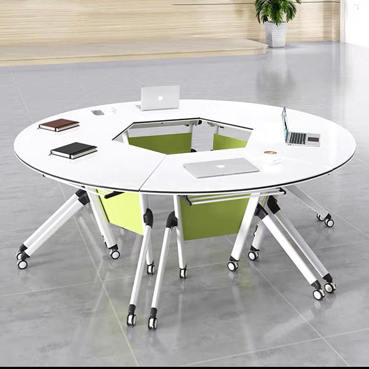 Modern Circular Conference Table Long Table Folding Table - Maoters