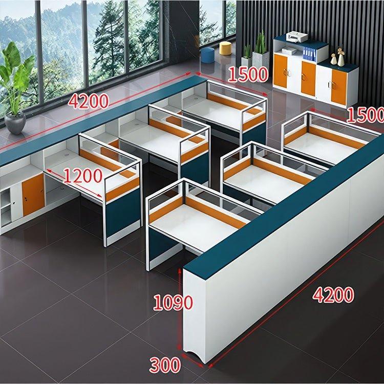 Modern Finance Office Desk and Chair Set - Maoters