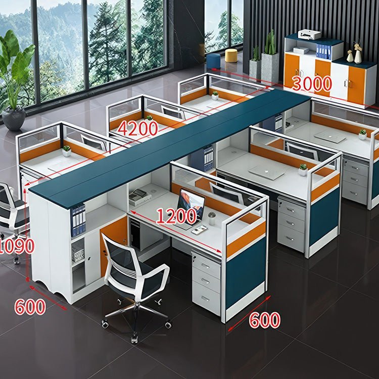 Modern Finance Office Desk and Chair Set - Maoters