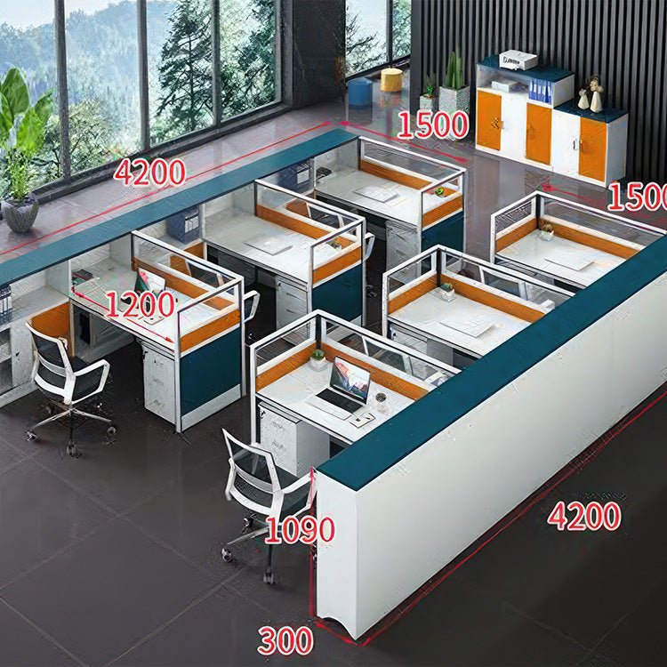 Modern Finance Office Desk and Chair Set - Maoters