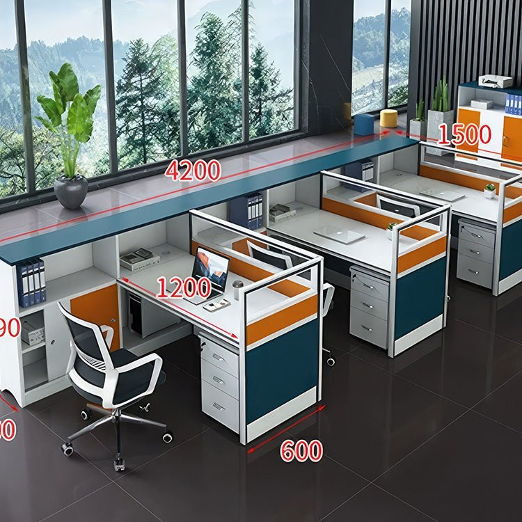 Modern Finance Office Desk and Chair Set - Maoters