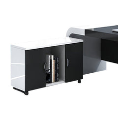 Modern Lacquer Office Boss Desk - Stylish & Spacious - Maoters