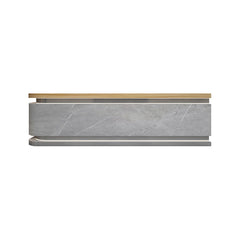 Modern Lacquered Reception Desk with Curved Corner - Maoters