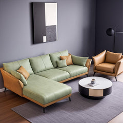 Modern Leather Sectional Modular Sofa with Chaise - Maoters