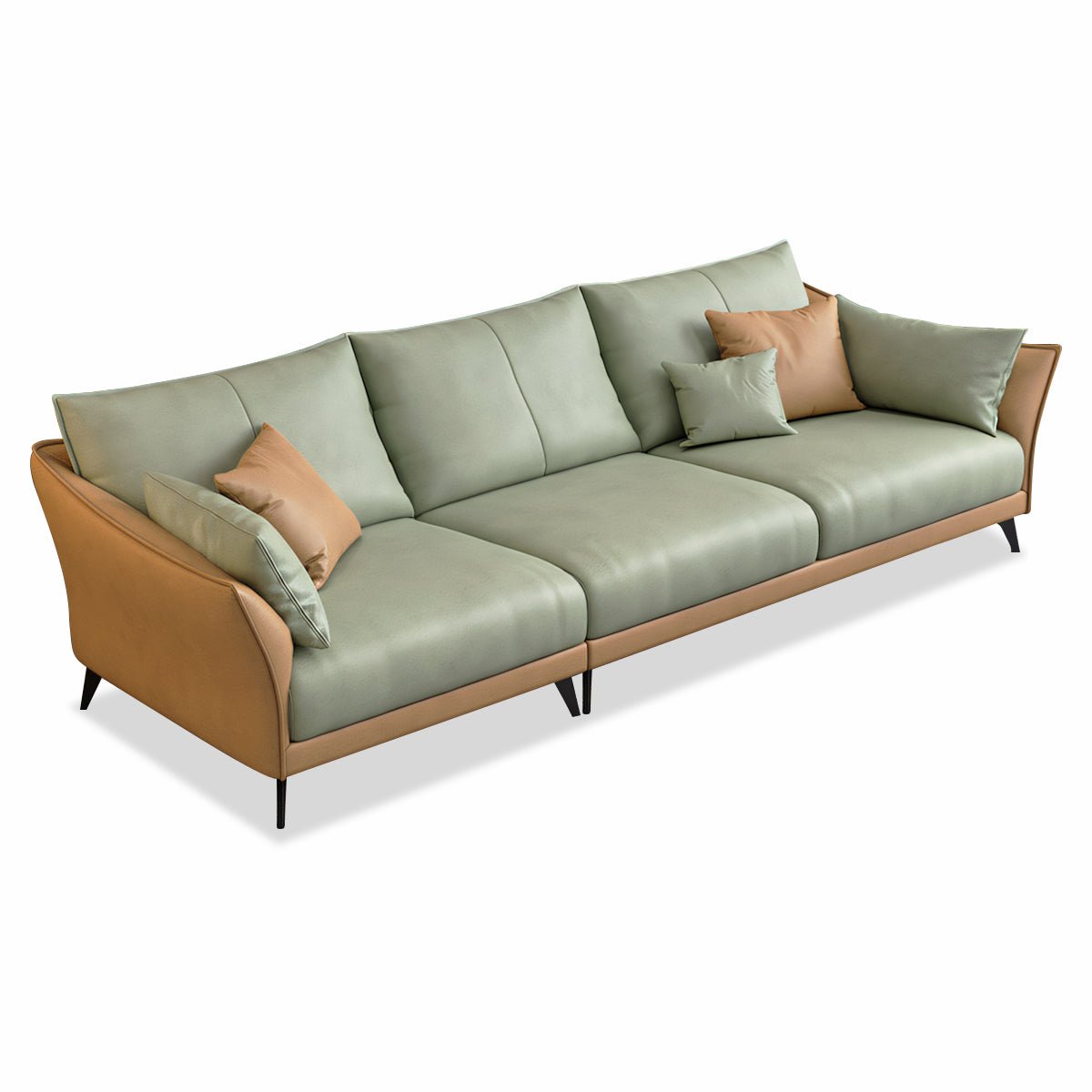 Modern Leather Sectional Modular Sofa with Chaise - Maoters