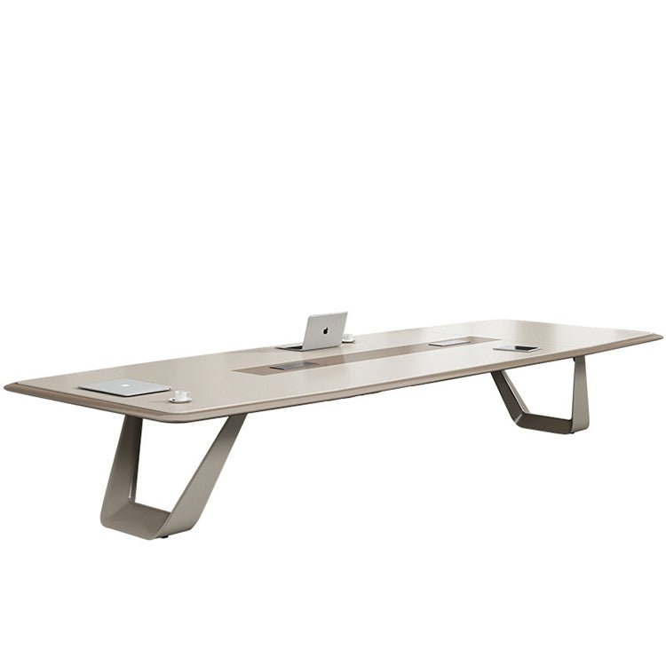 Modern Light Luxury Lacquer Conference Table - Maoters