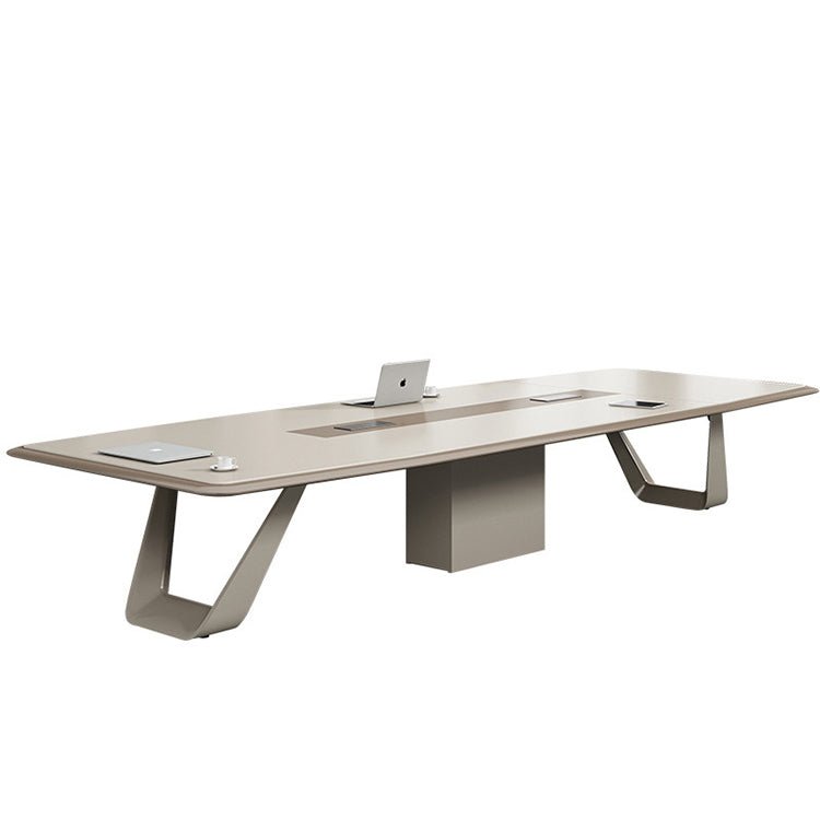 Modern Light Luxury Lacquer Conference Table - Maoters