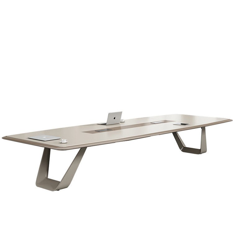 Modern Light Luxury Lacquer Conference Table - Maoters