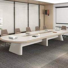 Modern Long Conference Table - Simple Design - Maoters