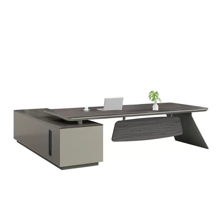 Modern Minimal Boss Desk and Chair Set - Maoters