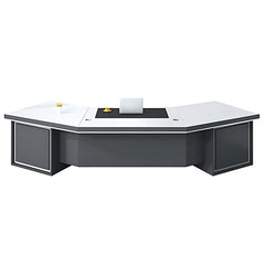 Modern Minimalist Curved Executive Desk - Maoters