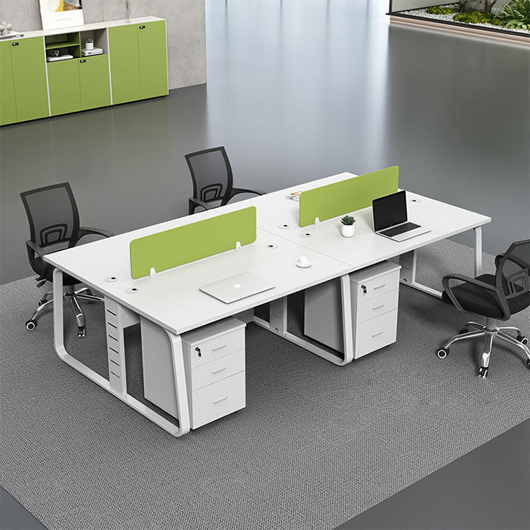 Modern Minimalist Desk & Chair Set, 4 Seater - Maoters