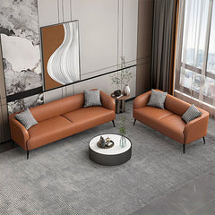 Modern Minimalist Leather Sofa, Double & Triple Seater - Maoters