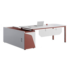 Modern Minimalist Red Executive Desk - Maoters - Maoters