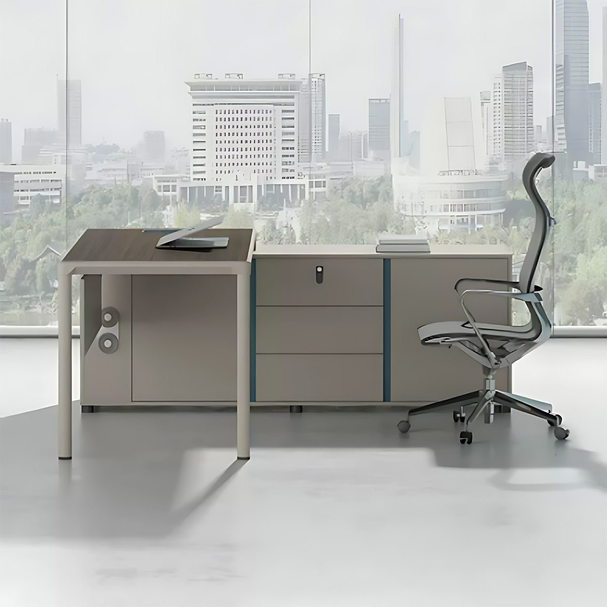 Modern Minimalist Single Executive Desk - Maoters - Maoters