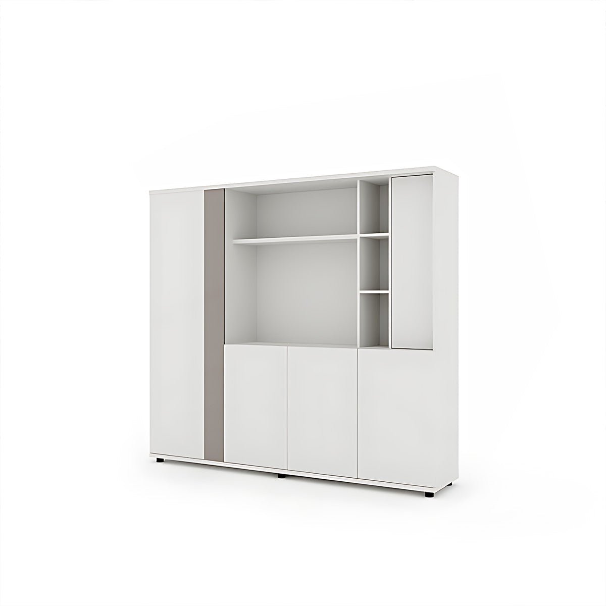 Modern Minimalist White Executive Desk - Perfect Fit - Maoters