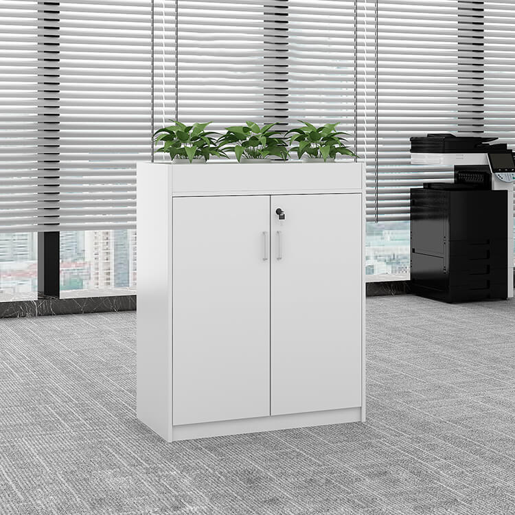 Modern Office Partition Cabinet with Planter - Maoters