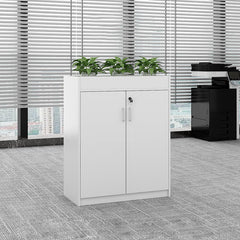 Modern Office Partition Cabinet with Planter - Maoters