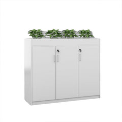 Modern Office Partition Cabinet with Planter - Maoters