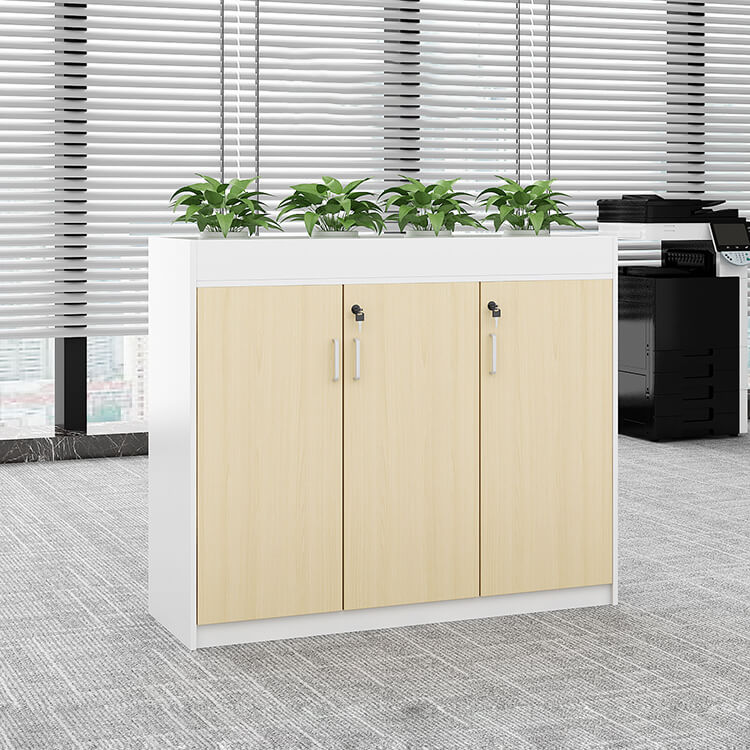 Modern Office Partition Cabinet with Planter - Maoters