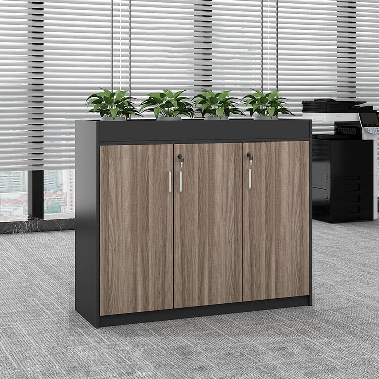 Modern Office Partition Cabinet with Planter - Maoters