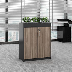 Modern Office Partition Cabinet with Planter - Maoters