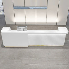 Modern Simple Lacquered Reception Desk - Maoters