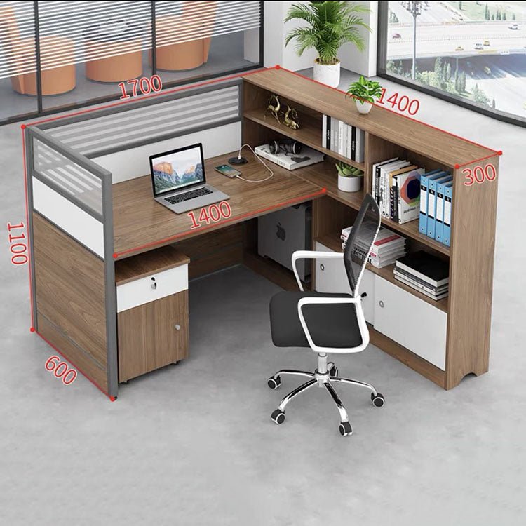 Modern Simple Partitioned Multiperson Staff Desk - Maoters - Maoters