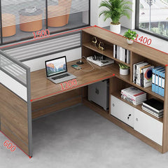 Modern Simple Partitioned Multiperson Staff Desk - Maoters - Maoters