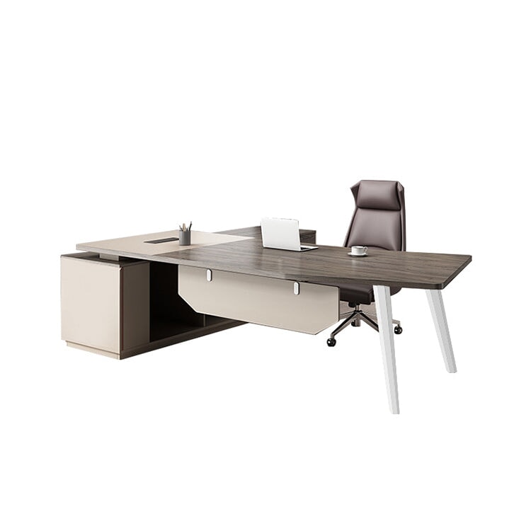 Modern Simple Plank Boss Desk - Office Table - Maoters