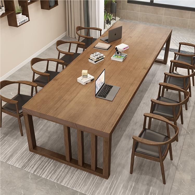 Modern Simple Solid Wood Long Conference Table - Maoters - Maoters