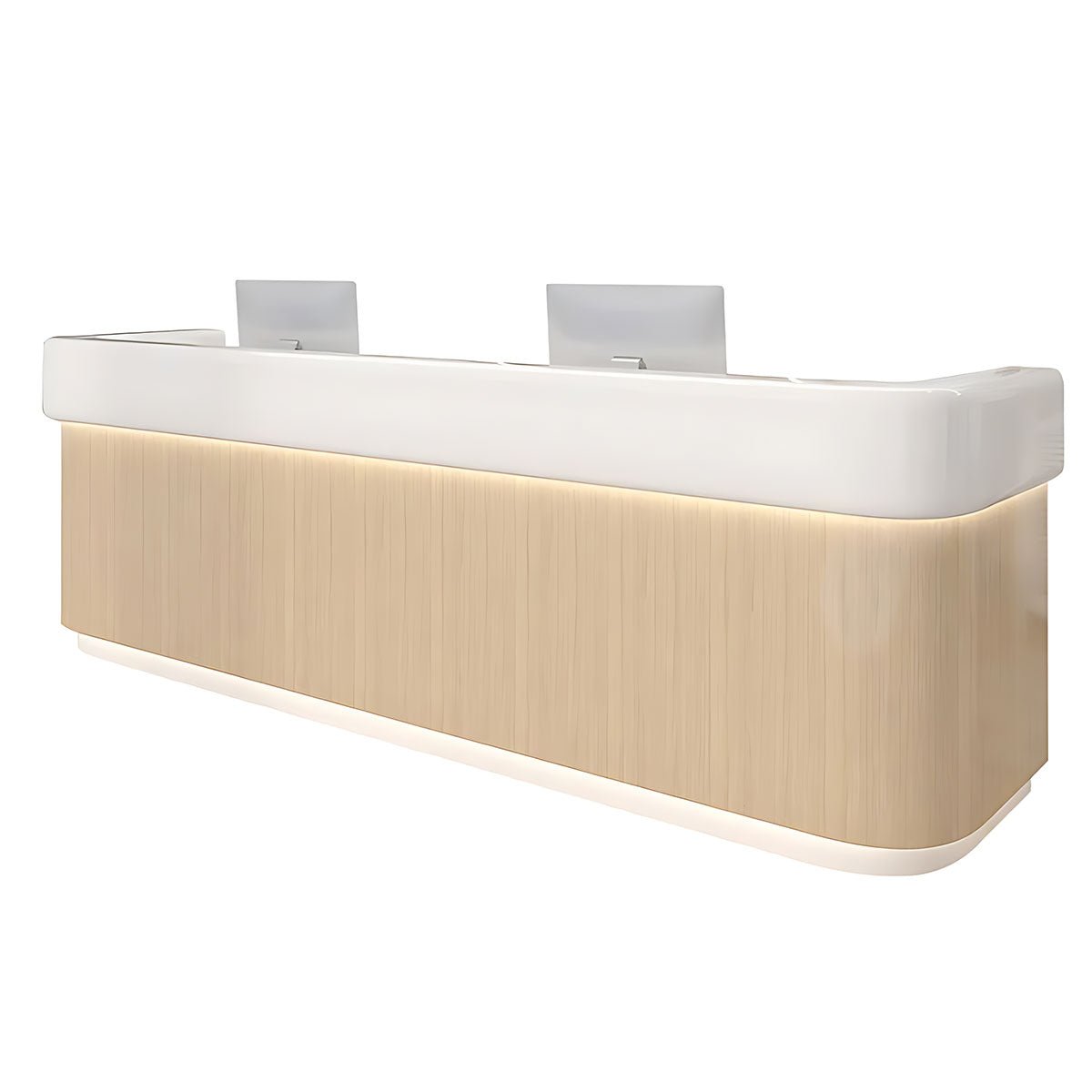 Modern Simple Wood Grain Reception Desk - Maoters - Maoters