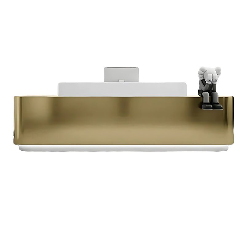 Modern Stainless Steel Front Desk - Sleek & Sturdy - Maoters