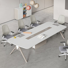 Morden Simple White Conference Table - Maoters