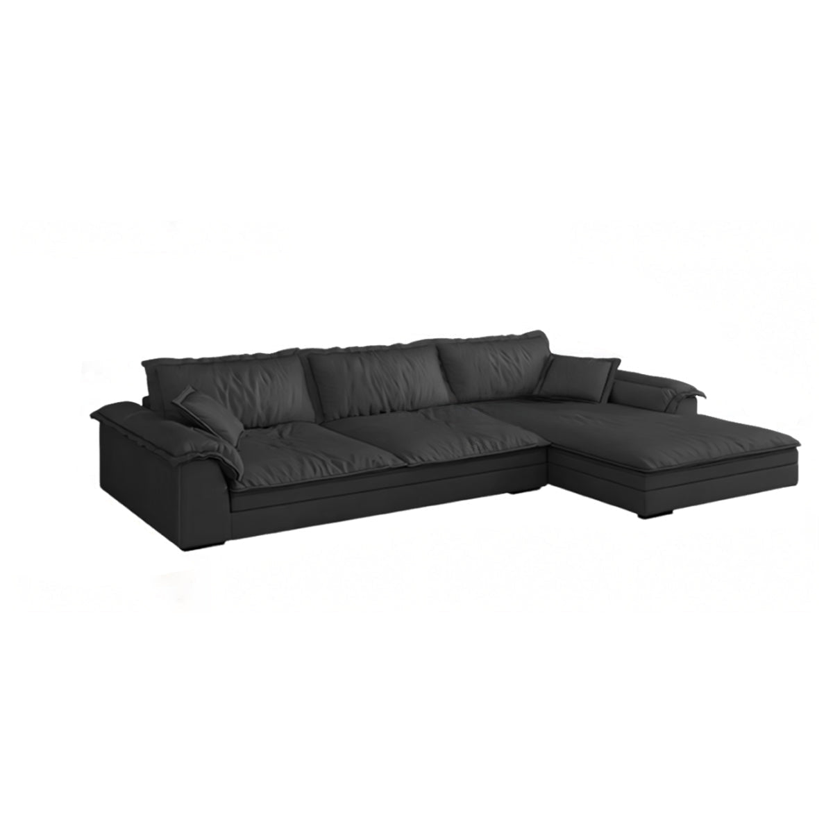 Mordern L - Shape Sectional Sofas with Round Armrests - Maoters