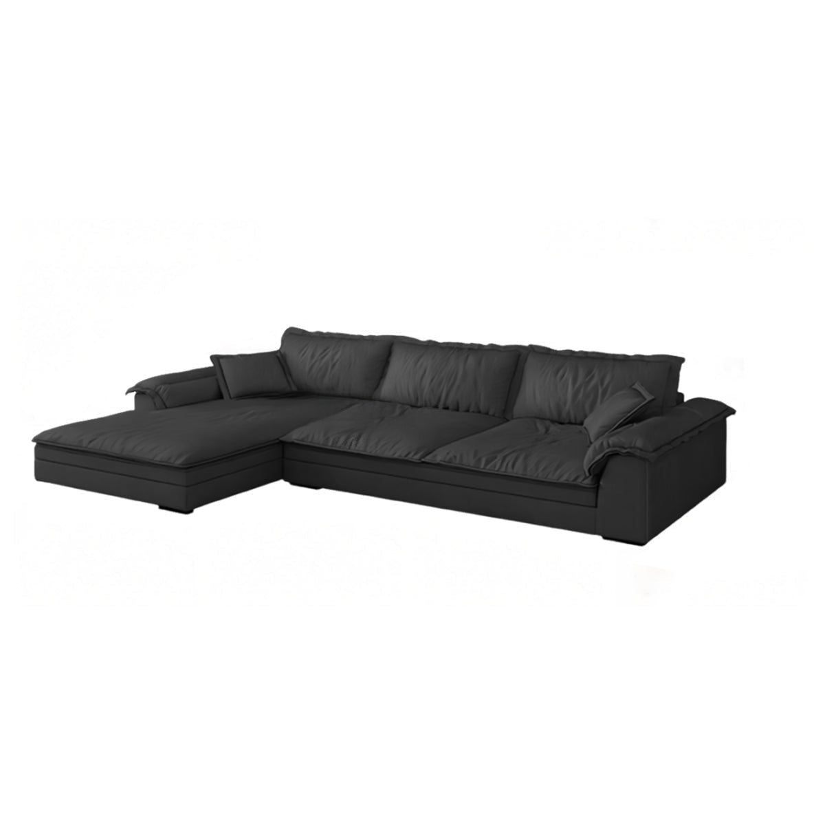 Mordern L - Shape Sectional Sofas with Round Armrests - Maoters