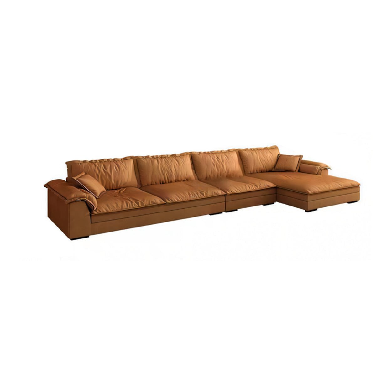 Mordern L - Shape Sectional Sofas with Round Armrests - Maoters