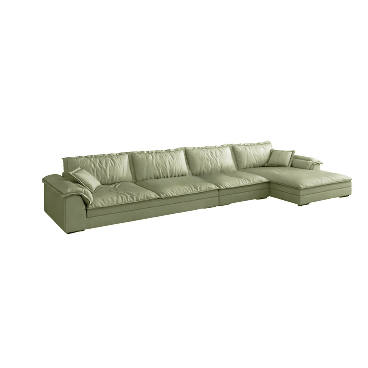 Mordern L - Shape Sectional Sofas with Round Armrests - Maoters