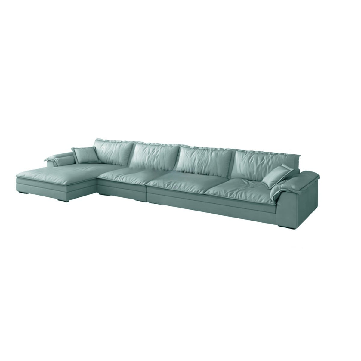 Mordern L - Shape Sectional Sofas with Round Armrests - Maoters